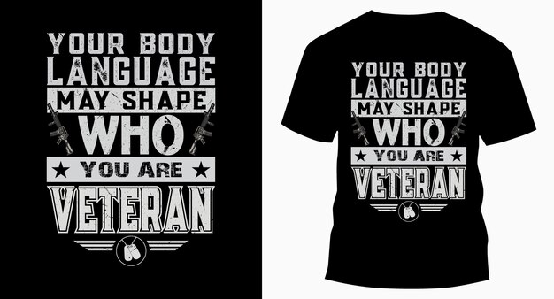 Quem você é tipografia de veterano design de camiseta do dia dos veteranos vintage