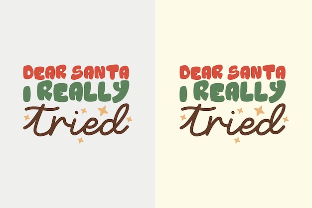 Querido Papai Noel SVG