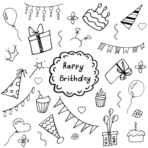 r definir estilo de doodle de aniversário