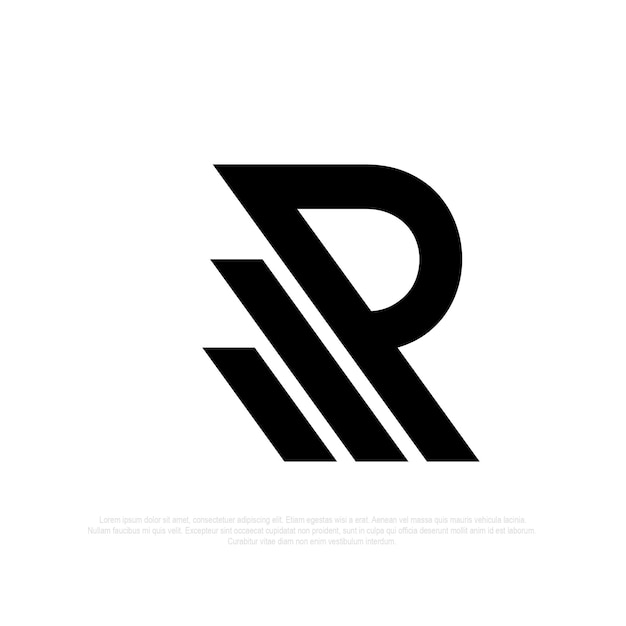 R logo empresa moderna