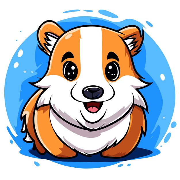 Vetor raccoon desenhado à mão plano elegante mascote desenho de personagem de desenho animado adesivo conceito de ícone