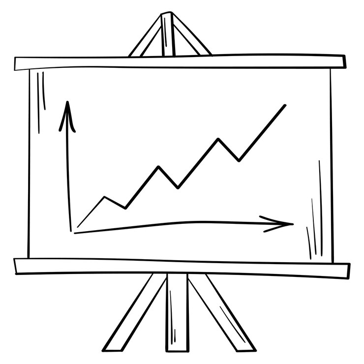 Vetor rack de adesivos doodle com programação para apresentação