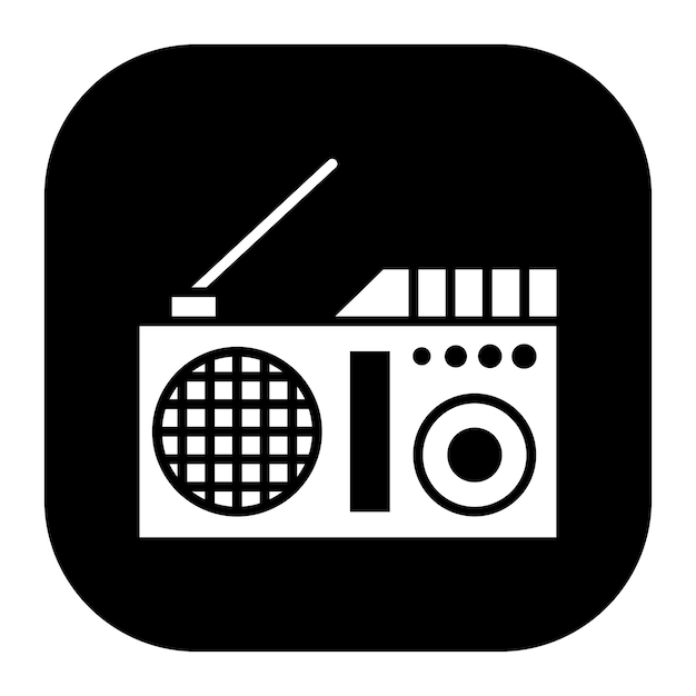 Vetor radio vector illustration