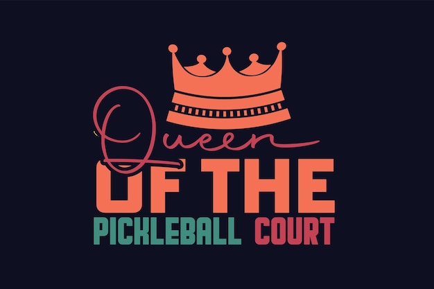 Rainha da quadra de pickleball