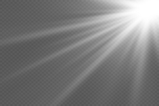 Raios de luz de luz estrela flash explosão efeito de luz
