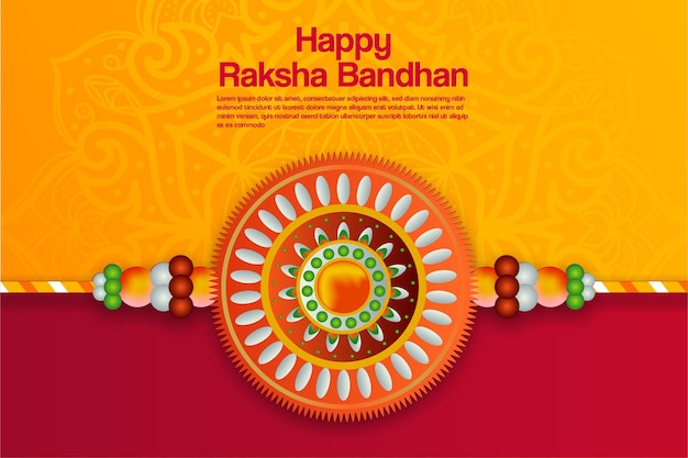 Raksha bandhan feliz festival indiano design de plano de fundo