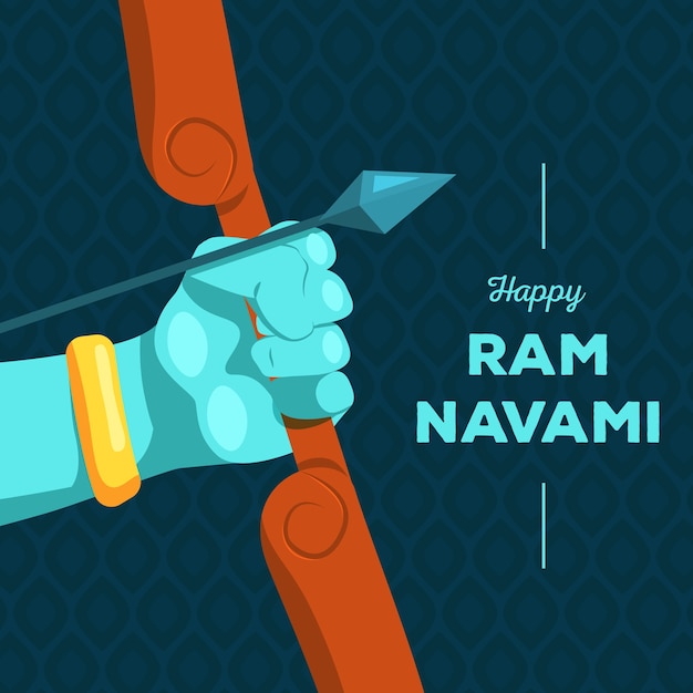 Ram navami com arco e flecha