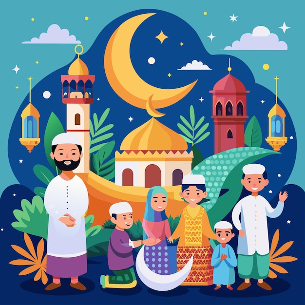 Ramadan blessings eps arquivos vetoriais para um mês de renovação espiritual