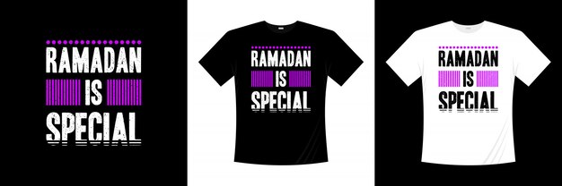 Vetor ramadan é design de t-shirt de tipografia especial