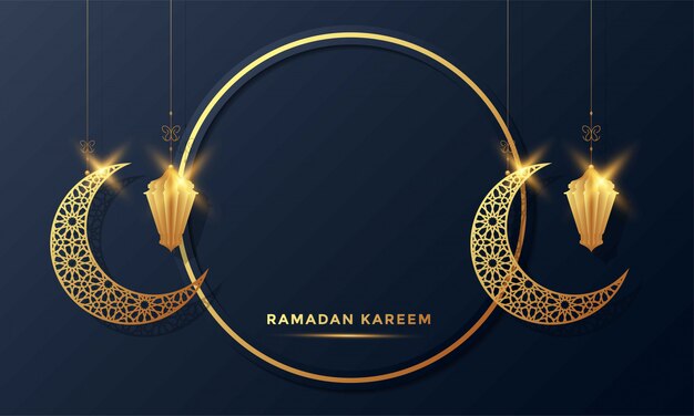 Ramadan kareem cartão islâmico ilustração de fundo