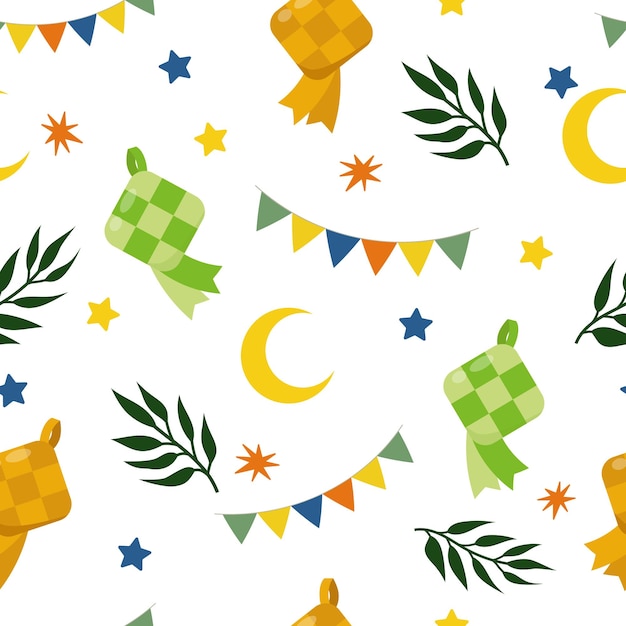 Ramadan kareem decoração festiva sem costura de fundo