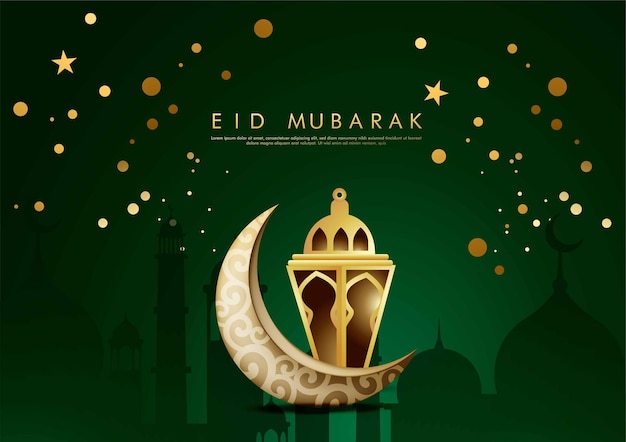 Ramadan kareem design e ilustração vetorial de fundo eid mubarak para cartão de saudação de festa iftar