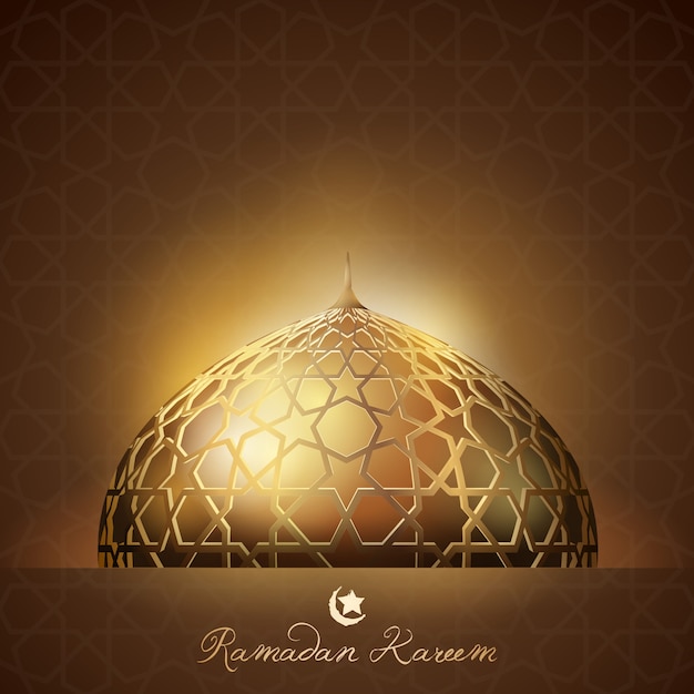 Ramadan kareem fundo brilho luz