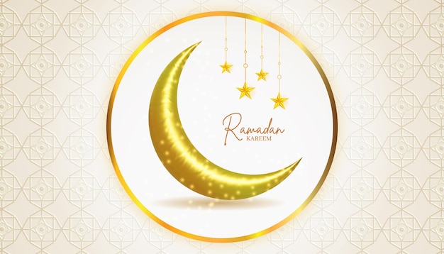 Vetor ramadan kareem fundo realista islâmico