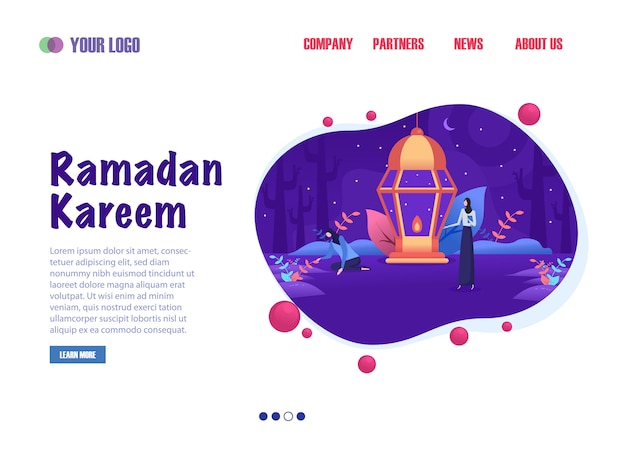 Ramadan Kareem Landing Page