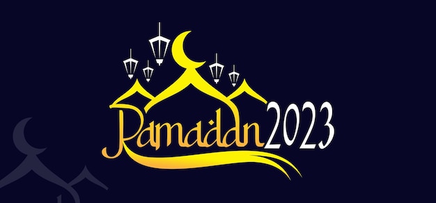 Vetor ramadan kareem logo vector set logo para dar as boas-vindas ao mês sagrado do ramadã com lindas cores