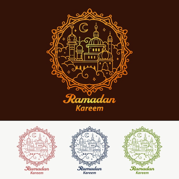 Ramadan kareem luxury design ilustração