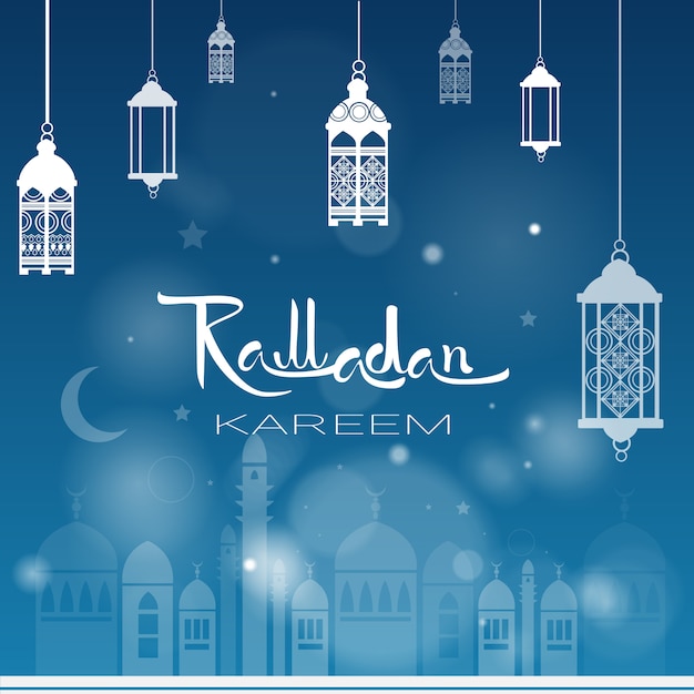 Ramadan kareem muslim religion mês sagrado