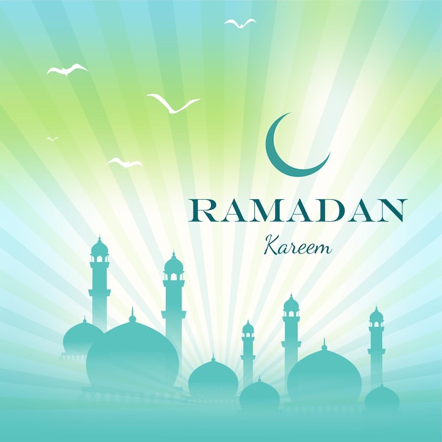 Ramadan kareem saudação fundo islâmico com padrão árabe