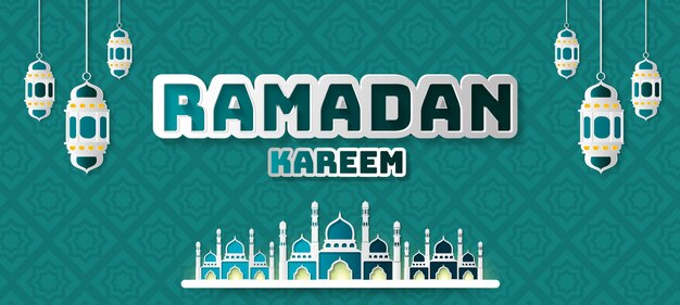 Ramadan kareem saudação fundo