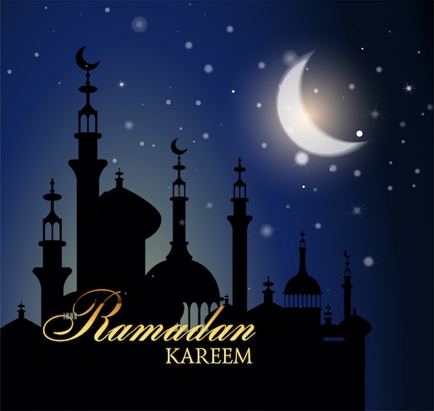 Ramadan kareem saudação fundo