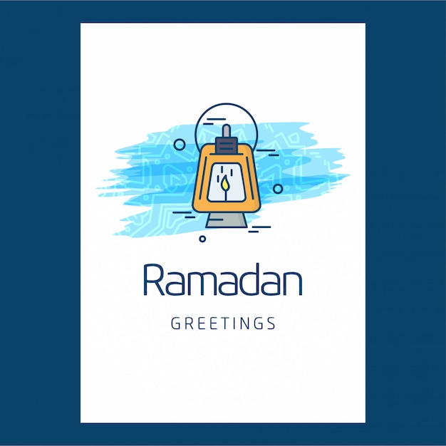 Vetor ramadan kareem typogrpahic e design criativo vector