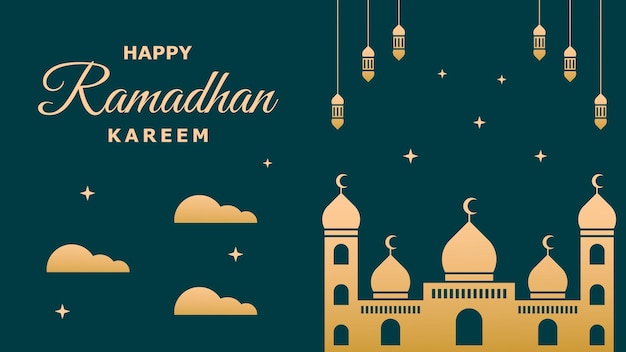 Vetor ramadhan kareem background