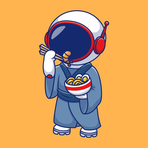 Vetor ramen de astronauta