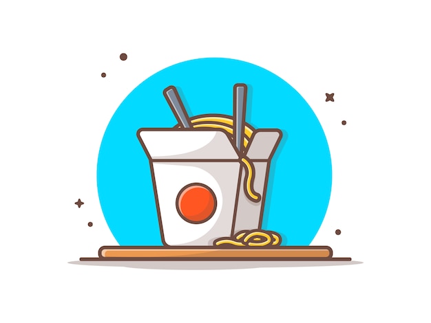 Ramen noodles icon ilustração