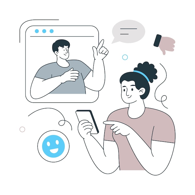 Reação do público Design de estilo plano Ilustração vetorial EPS 10 Arquivo