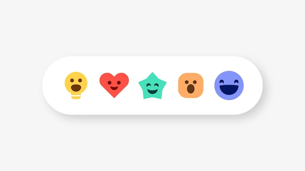 reações de emoji do pinterest como amor haha obrigado boa ideia uau emoticon bulbo estrela coração emojis