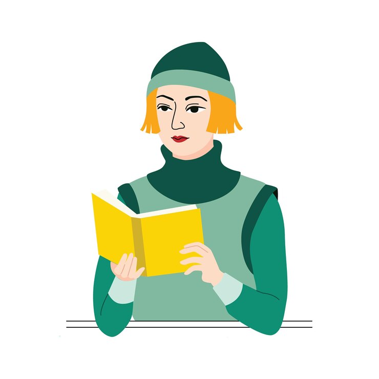 Vetor reading_book_vector