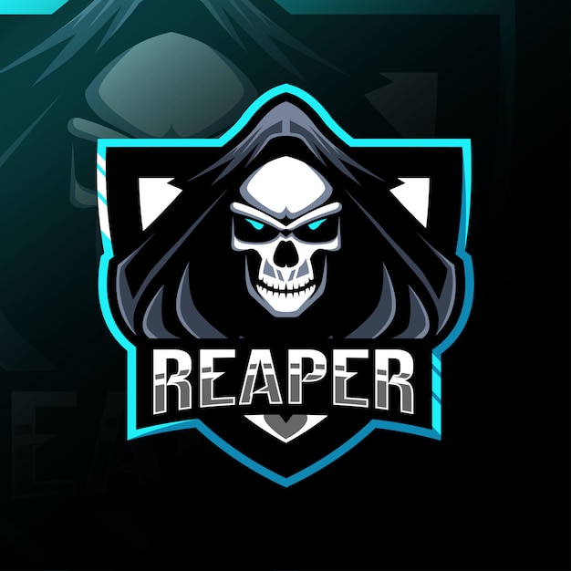 Reaper mascote logotipo esport