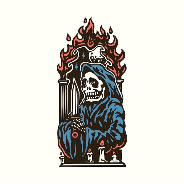 Reaper pray illustration