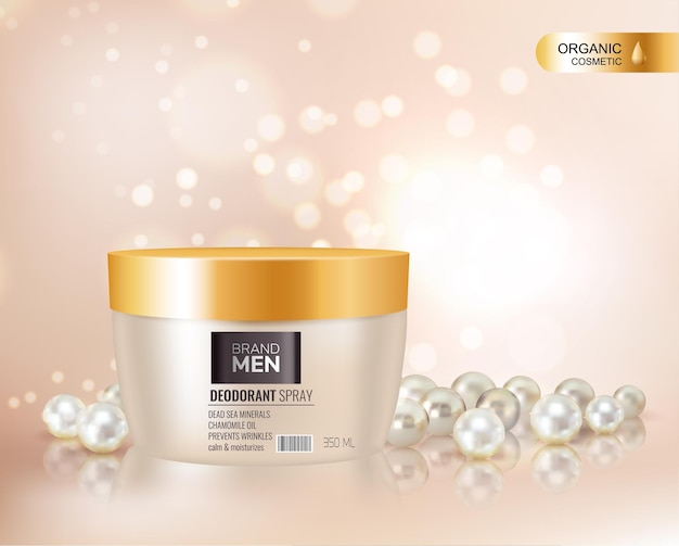 recipiente de garrafa de cosméticos masculino 3d com padrão de fundo de brilho rosa brilhante