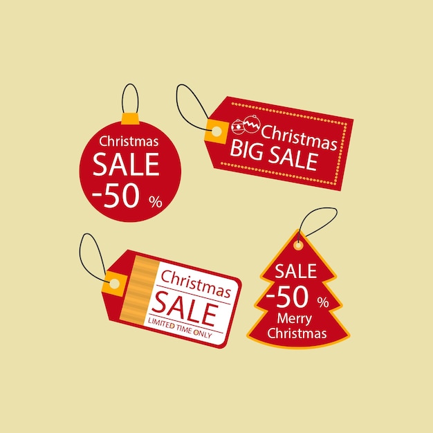recolha de descontos de preços para o dia de Natal