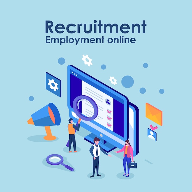 Recrutamento online. gestão de recursos humanos