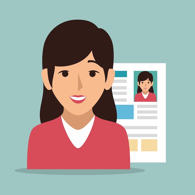 Recrutamento processo conceito ícone vector ilustração design