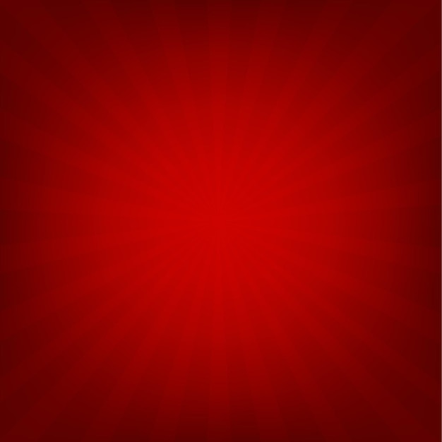 Red sunburst