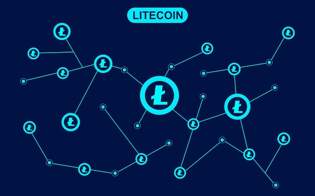 Rede de distribuição de blockchain de criptomoeda de moeda lite