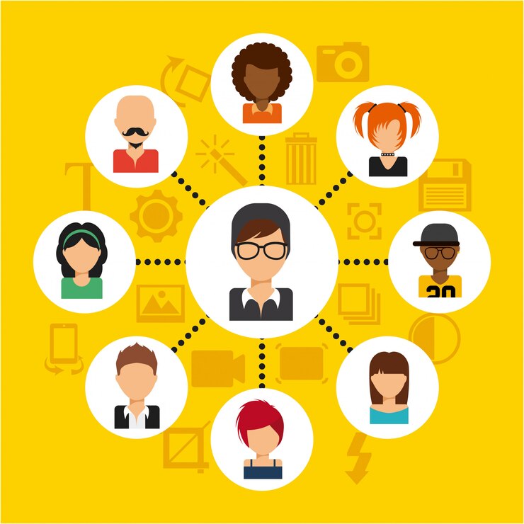 Vetor rede social