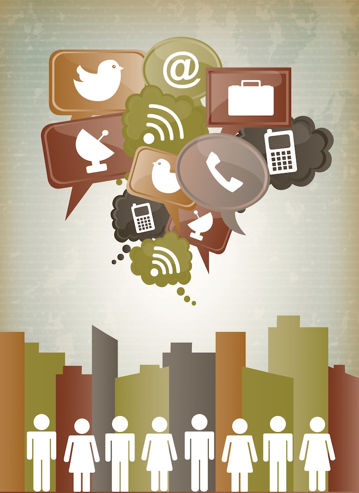 Vetor rede social