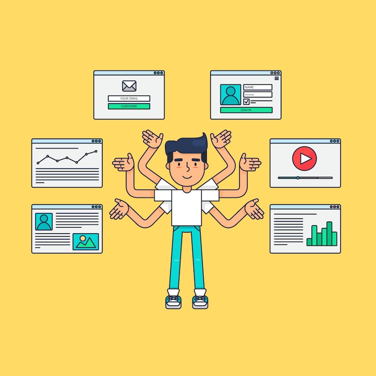 Vetor rede web virtual socail