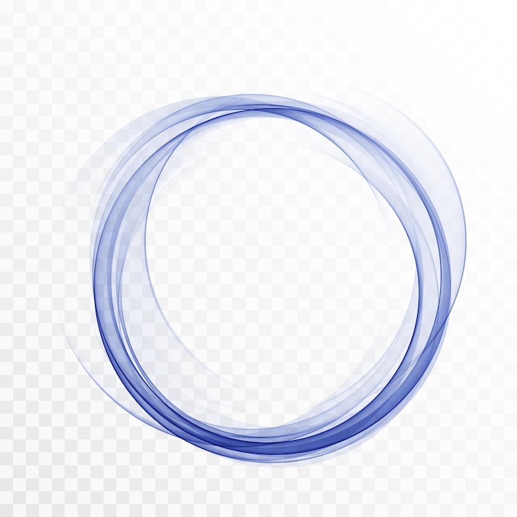 Vetor redemoinho abstrato círculo de energia vetor de onda de design de elemento azul
