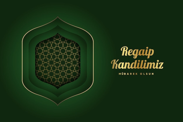 Vetor regaip kandili mira kandili berat kandili kadir gecesi mevlid kandili