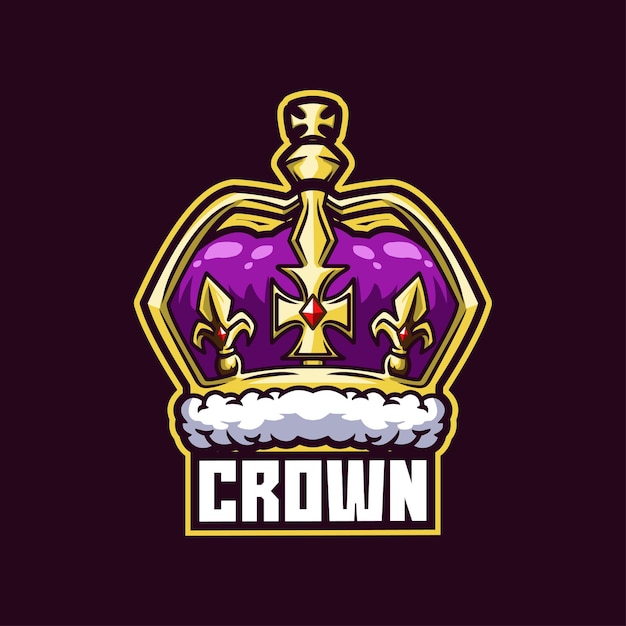 Vetor rei da coroa joias reais reino de ouro