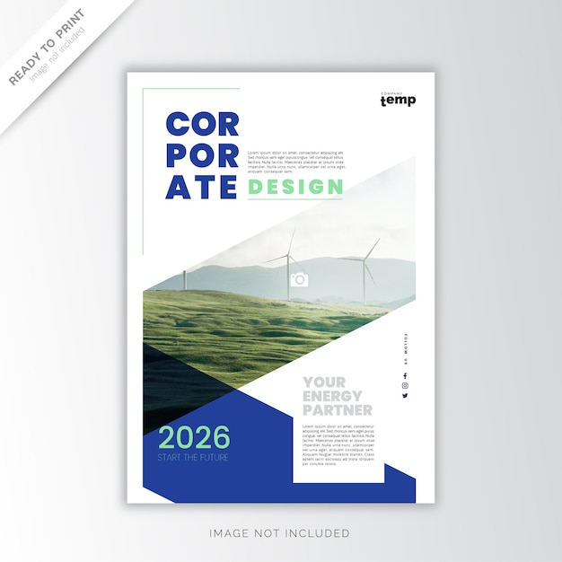 Relatório anual corporativo, design criativo