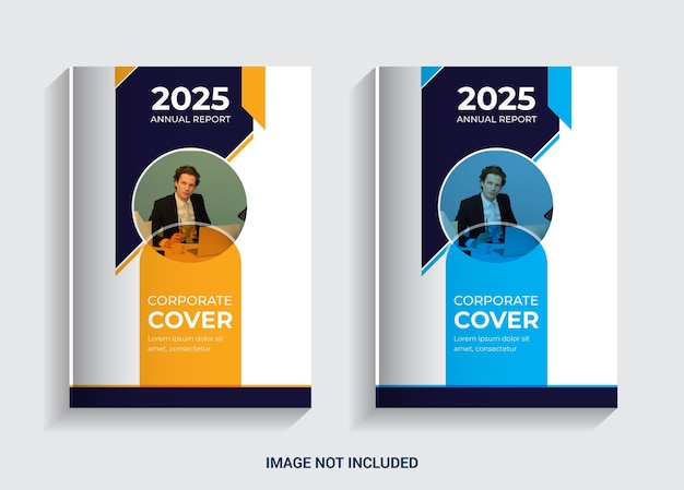 Relatório da reunião anual design da capa do livro para negócios comerciais