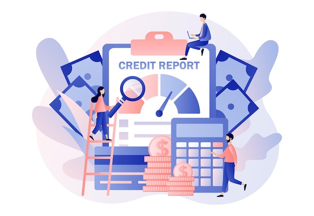 Relatório de crédito Avaliação de crédito Analistas de pessoas pequenas Controle de risco de crédito Informações de pontuação de crédito pessoal