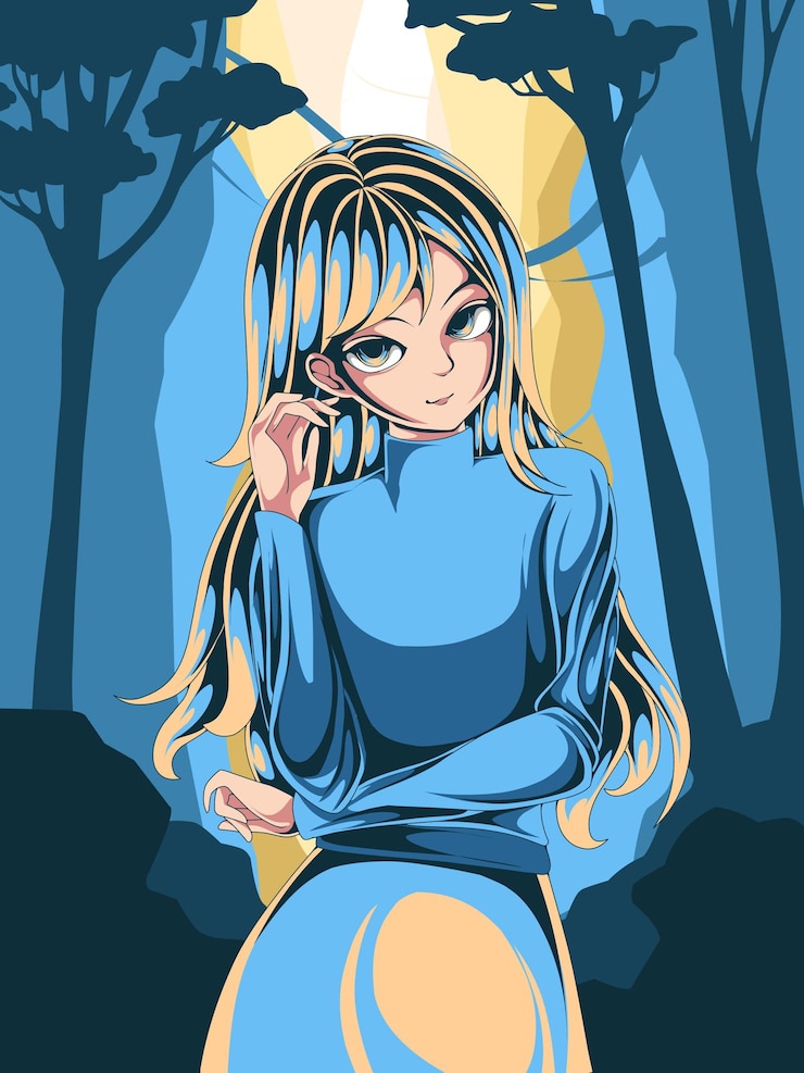 Vetor relaxar ilustração de anime